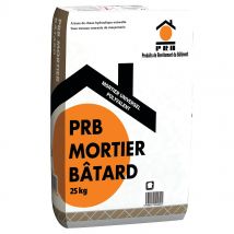 Mortier Bâtard Prêt À L'Emploi Ton Pierre 25 Kg - Prb - Tecnomat