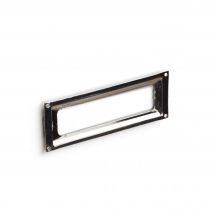 Support Étiquette Zamak 75x2mm Chromé Poli - Bricoman