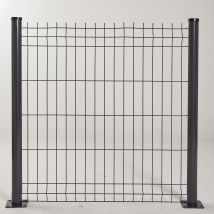 Poteau À Encoches Gris Long.1,1 M