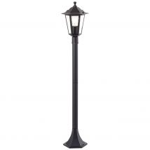 Potelet Métal Noir Et Verre 60w 16,5x19x100cm Carleen - Brilliant (90989a06) - Bricoman