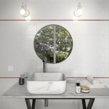 Listel Carrelage Mural Rouge L.1 X L.60 Cm - Bordeau