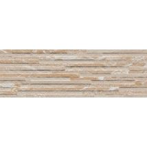 Plaquette De Parement Grès Cérame Émaillé 17x52cm Maule Beige