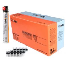 Lot De 1000 Pointes 2,6 X 15 Béton + 1 Cartouche - Kmr