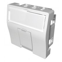Plastron 45x45 Pour Connecteur Rj45 Mmc X8