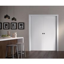 Système À Galandage En Caisson Pour 2 Portes De Larg.63 Cm - Scrigno