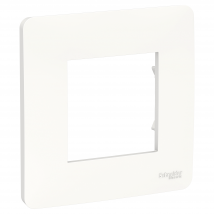 Plaque Finition 1p Blanc Unica Studio- Schneider Electric - Bricoman
