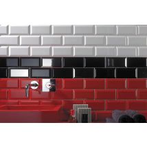 Faïence Rouge Uni L.7,5 X L.15 Cm Metro