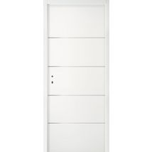 Bloc-porte Laqué Blanc Poussant Droit H.204 X L.73 Cm Griff'inox - Jeld Wen