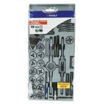 Coffret Tarauds Et Filières 39 Pièces - 11900970019 Tivoly - Bricoman
