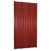 Tôle Nervurée Laquée Rouge 50/100 L.200 X L.105 Cm - Bricoman