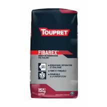 Enduit De Rebouchage En Poudre Fibré Extérieur 15 Kg - Fibarex Toupret