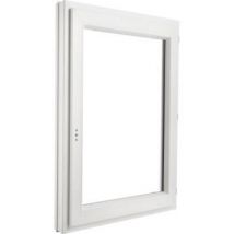 Fenêtre Pvc H.60 X L.40 Cm 1 Vantail Tirant Droit Blanc