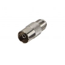 Adaptateur Fiche F Coaxial 9,52 Mm