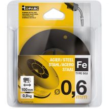 Fil Plein Acier Diam.0,6 Mm 0,9 Kg - Bricoman