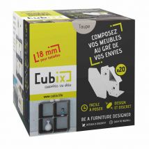 Systeme Cubix Taupe Pour Tablette En 18 Mm