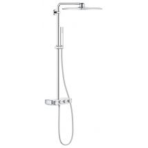Colonne De Douche Avec Mitigeur Thermostatique Chromé Euphoria Smartcontrol System 310 Cube Duo - 26508000 Grohe - Bricoman