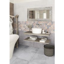 Faïence Gris Effet Pierre L.25 X L.33 Cm Suite