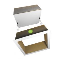 Trappe De Visite Carrée En Bois Bbc Norme Rt2012 En Réhausse De 400 Mm - Isolpro