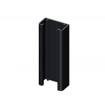 Glissiere Aluminium Cloture Klosup Gris, Ht 2.30m