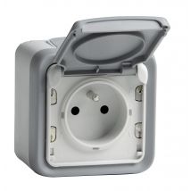 Prise De Courant 2p+t Ip55 Plexo Gris - Legrand - Bricoman