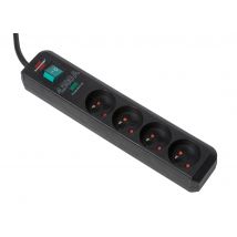 Multiprise Parasurtenseur 4 Prises Avec Interrupteur