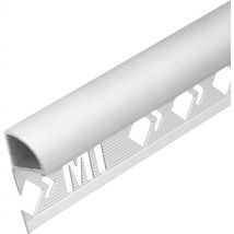 Profilé De Finition Carrelage 1/4 De Rond Fermé Ep.6 Mm Aluminium Mat Gris L.2,50 M