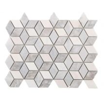 Mosaique 29.4 X 22.6 Cm Losange Marbre Gris