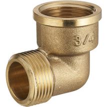 Raccord Coude Mâle Femelle Mf.26x34(1'') Cuivre À Visser