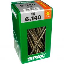 Vis Bois Diam. 6 X 140 Mm Boîte De 50 - Spax