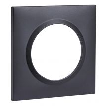 Plaque 1 Poste Noir Velour Dooxie - Legrand - Bricoman