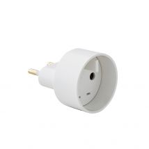 Adaptateur Europe 2p Blanc - Bricoman