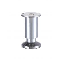 Pied De Meuble Rond En Acier Réglable H.10 Cm Diam.3,8 Cm Gris - Tecnomat