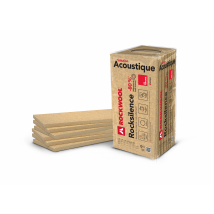 Lot De 8 Panneaux Laine De Roche Phonique Rocksilence - Ep.40 Mm Lambda 34 R=1,35 L.120 X L.60 Cm - Rockwool