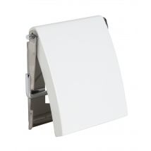 Dérouleur Wc Mdf Et Inox Blanc