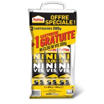 Lot De 2 Cartouches + 1 Gratuite Colle Ni Clou Ni Vis 380 G - Pattex - Bricoman