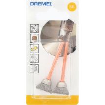 Lot De 2 Brosses Inox Boisseau - Dremel - Bricoman