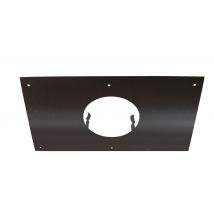 Plaque Propreté 400x400 Noir Pour Poêle À Pellets Diam.125 Mm Apollo