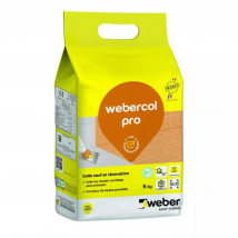 Colle Carrelage En Poudre Blanc C2e Pour Sol Intérieur & Extérieur Et Mur Intérieur 5 Kg - Webercol Pro Eco Weber