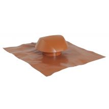 Chapeau De Ventilation Collerette Terracotta Diam.100 Mm - Nicoll