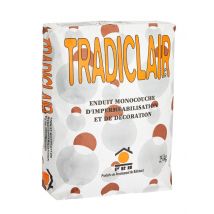 Prb Tradiclair Pr - Enduit Monocouche Semi Lourd Grain Fin Blanc De Noirmoutier - 25 Kg