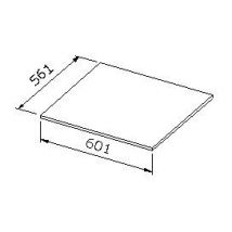 Top Pour Caisson Bas Largeur 60 Cm Blanc