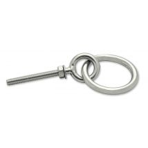 Anneau Écurie Écrou Inox 40mm 2 Pièces