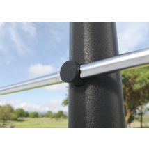 Poteau Alu Noir Baloxy A Plat