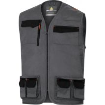 Gilet De Travail Sans Manches Gris/orange T.xxl - Delta Plus