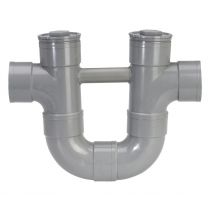 Siphon Disconnecteur Pvc Femelle/femelle Diam.100 Mm, 87°30