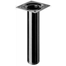 Pied De Meuble Rond En Acier H.15 Cm Diam.3 Cm Noir - Hettich - Bricoman