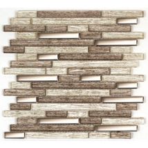 Mosaïque Pâte De Verre Mur Et Douche L.30 X L.30 Cm - Miroir