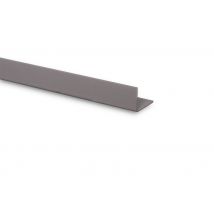 Cornière D'Angle Pvc Gris Aluminium 10x20mm L.2,6 M - Cqfd