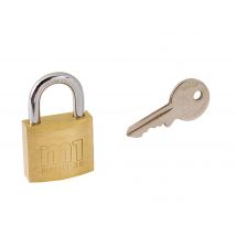 Cadenas Laiton À Clef Anse Acier 2 Clefs 30 Mm