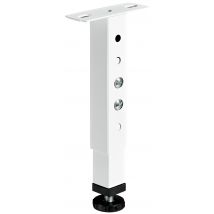 Pied De Lit Carré En Acier Téléscopique H.20 À 30 Cm Blanc - Hettich
